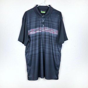 PGA TOUR Pro Series Striped Golf Polo Shirt XXL
